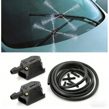 Adjustable 4-hole car wiper arm washer nozzle 8mm/9mm, compatible with Renault Espace 3 windshield washer retrofit. - Image 3