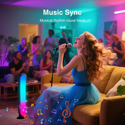 LED Light Bar, Music Sync RGB Light Bar, USB Ambient Lamp, Color Changing Gaming TV Backlight with Remote Control, 15 Dynamic Modes for Room - Image 3