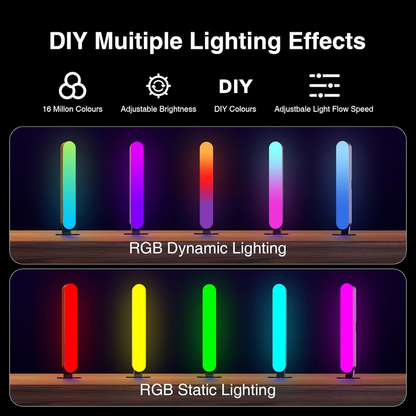 LED Light Bar, Music Sync RGB Light Bar, USB Ambient Lamp, Color Changing Gaming TV Backlight with Remote Control, 15 Dynamic Modes for Room - Image 6