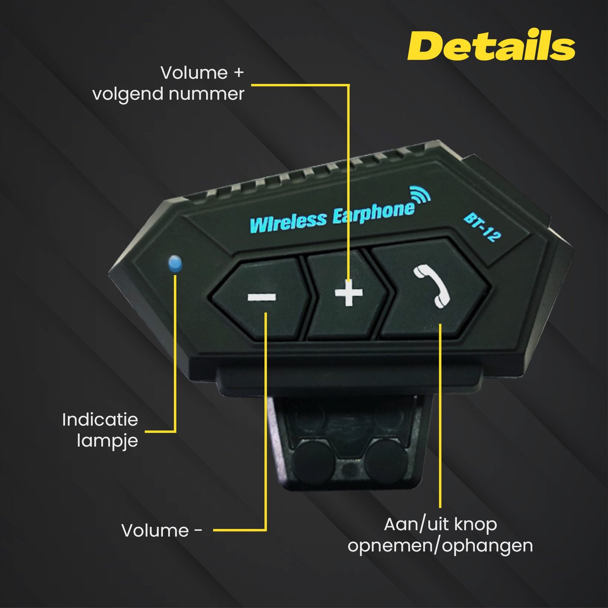 Bluetooth Headset Communication | Motorcycle Helmet | IP67 Waterproof | Motorcycle Accessory | Bluetooth 4.2 - Image 4