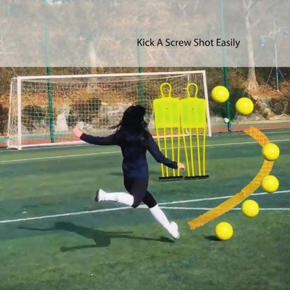 Curved ball for outdoor sports, 20 cm - fun - curved ball - perfect for children - yellow, new - new 2025 - Image 6