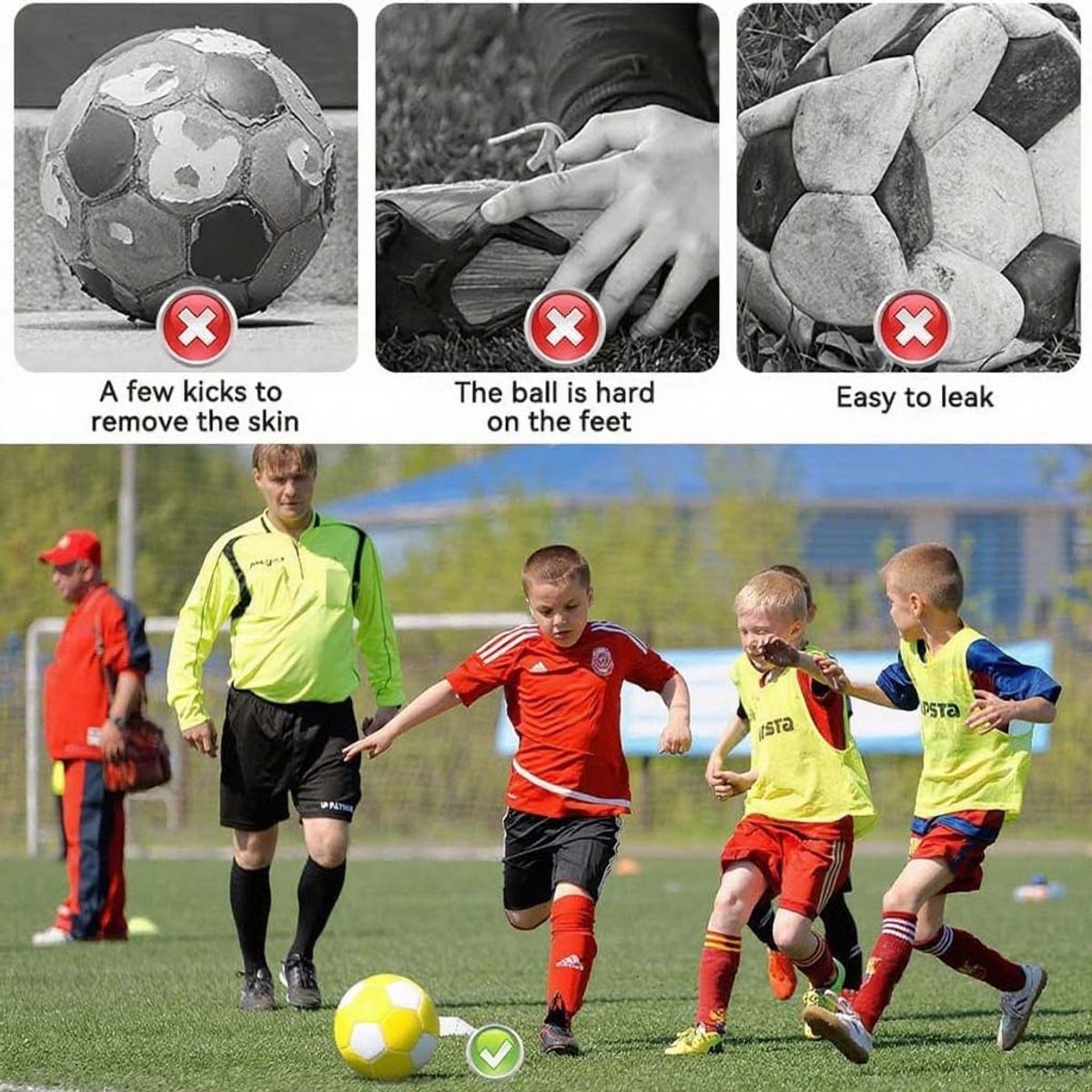 Curved ball for outdoor sports, 20 cm - fun - curved ball - perfect for children - yellow, new - new 2025 - Image 9