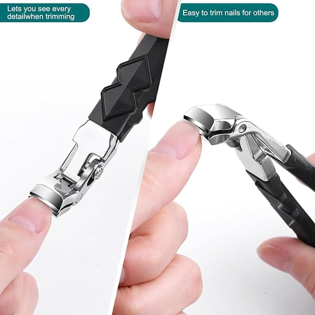 Nail clippers for seniors - Toenail clippers - Nail clippers - Large nail clippers - Premium steel nail clippers - Nail clippers for seniors - Wide toenail clippers - Suitable for men and women - Image 3