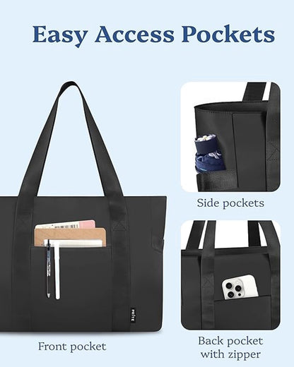 Waterproof shoulder bag for 16-inch laptops for women, ideal for work, school and travel. - Image 3