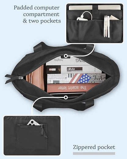 Waterproof shoulder bag for 16-inch laptops for women, ideal for work, school and travel. - Image 5