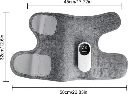Leg massager - Calf massager - Leg massager for blood circulation -  Cordless massage - Air compression - Relieves leg pain - Adjustable intensity (grey) - Image 3