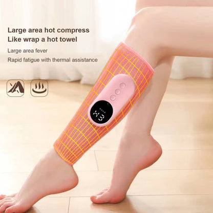 Leg massager - Calf massager - Leg massager for blood circulation -  Cordless massage - Air compression - Relieves leg pain - Adjustable intensity (grey) - Image 6