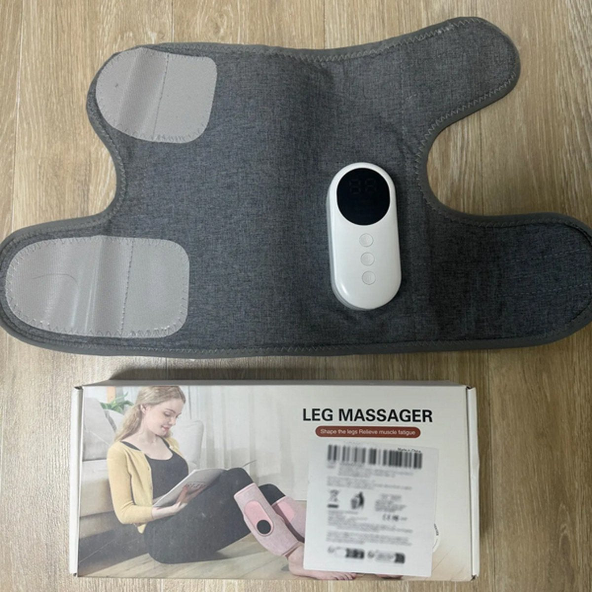 Leg massager - Calf massager - Leg massager for blood circulation -  Cordless massage - Air compression - Relieves leg pain - Adjustable intensity (pink) - Image 7