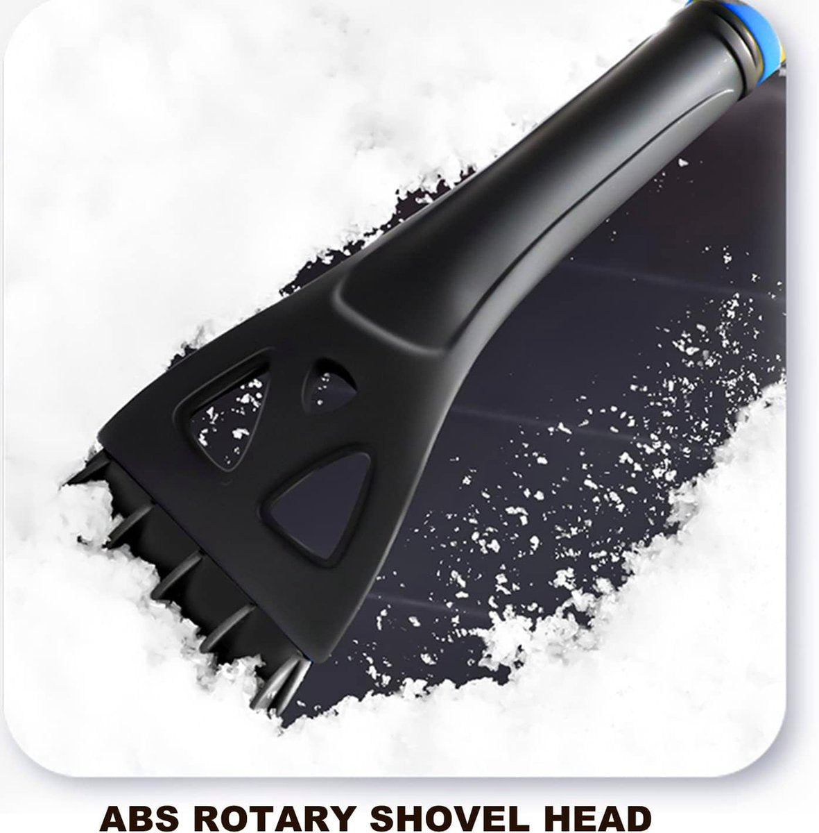 Extendable ice scraper with snow brush - Extra long handle - Telescopic handle - Ice scraper - Snow brush - Car ice scraper - Car window scraper - Snow scraper - Window scraper - Image 4
