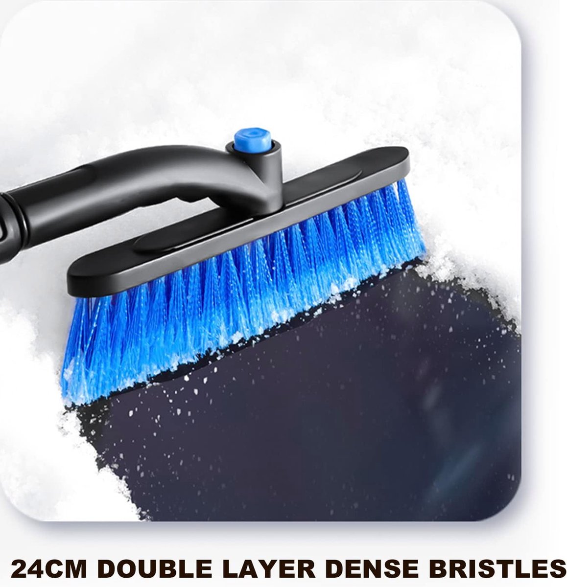 Extendable ice scraper with snow brush - Extra long handle - Telescopic handle - Ice scraper - Snow brush - Car ice scraper - Car window scraper - Snow scraper - Window scraper - Image 5