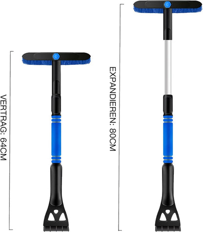 Extendable ice scraper with snow brush - Extra long handle - Telescopic handle - Ice scraper - Snow brush - Car ice scraper - Car window scraper - Snow scraper - Window scraper - Image 6
