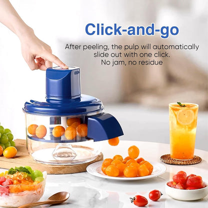 3-in-1 Electric Peeler for Grapes and Garlic - Automatic Peeler - USB Rechargeable Multifunctional Peeler for Small Fruits and Tomatoes - Easy to Use for Home and Commercial Kitchens - Image 3