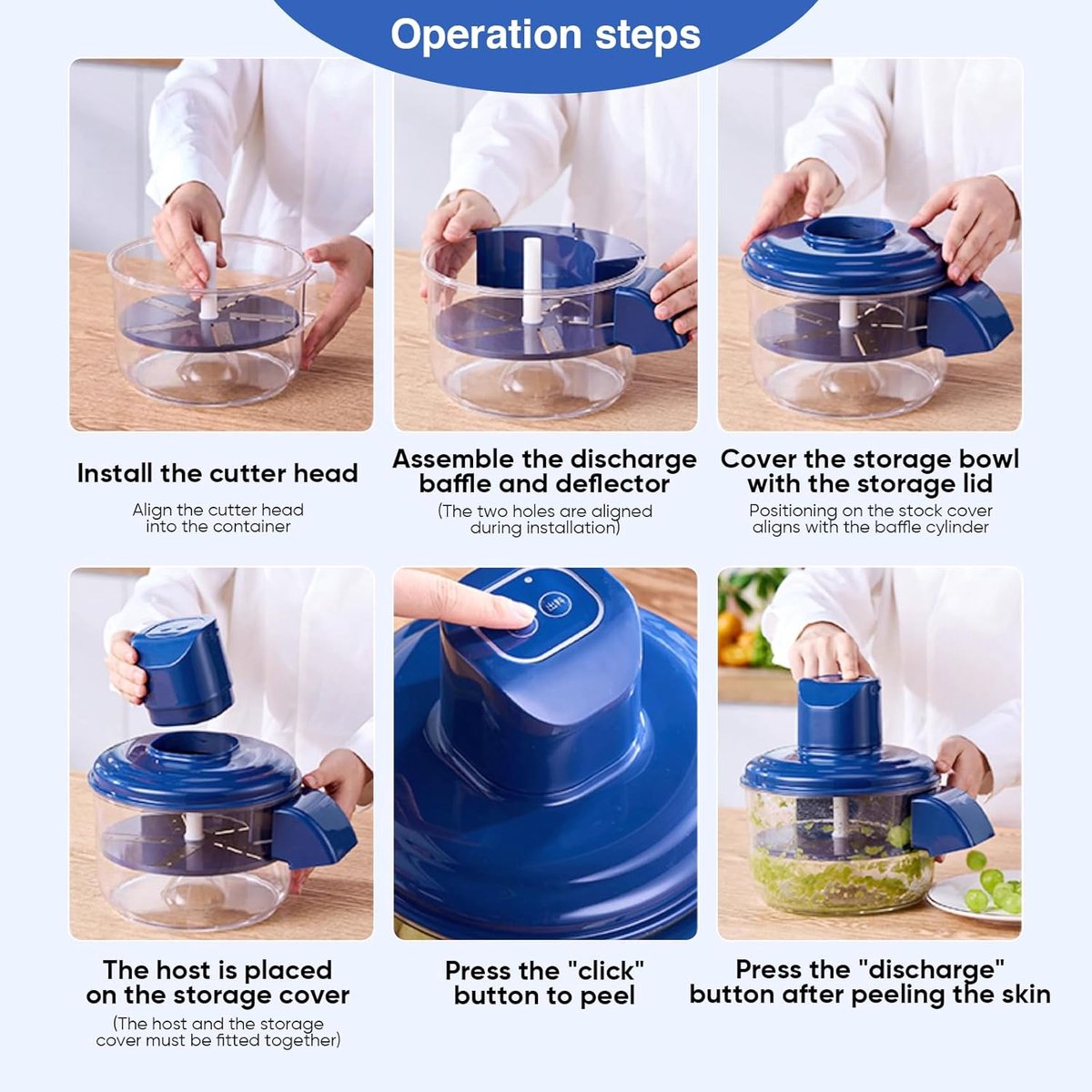 3-in-1 Electric Peeler for Grapes and Garlic - Automatic Peeler - USB Rechargeable Multifunctional Peeler for Small Fruits and Tomatoes - Easy to Use for Home and Commercial Kitchens - Image 5