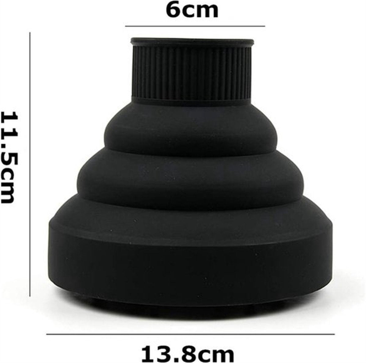 Universal Hair Dryer Diffuser Nozzle - Universal Silicone for Curls, Universal for Brushes - Image 2