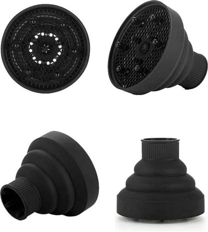 Universal Hair Dryer Diffuser Nozzle - Universal Silicone for Curls, Universal for Brushes - Image 3