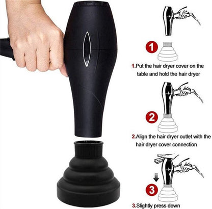 Universal Hair Dryer Diffuser Nozzle - Universal Silicone for Curls, Universal for Brushes - Image 5