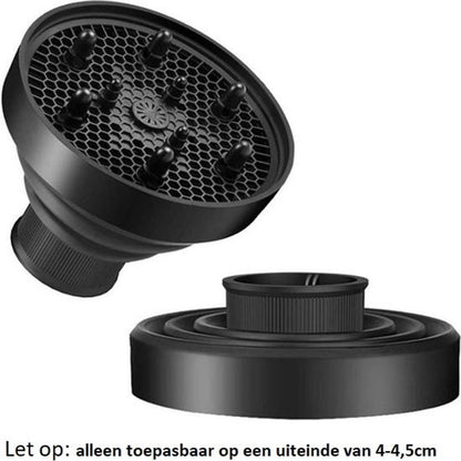 Universal Hair Dryer Diffuser Nozzle - Universal Silicone for Curls, Universal for Brushes - Image 9