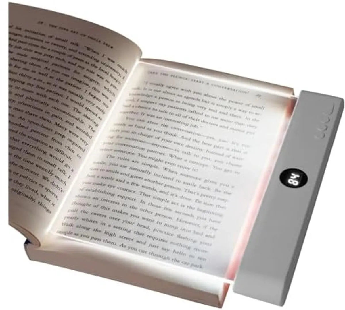 Lampe de lecture plate, lampe de chevet LED , lampe de lecture de livre, lampe de lecture de protection, lampe de lecture de nuit (blanc)