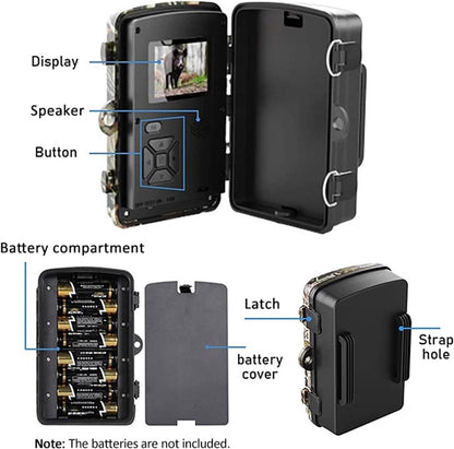 Rechargeable wildlife camera with night vision - 10 x 13.2 cm - IP66 waterproof - 1.3 m range - 1080p - 32 GB SD card included - For wildlife monitoring - For outdoor use - Image 5