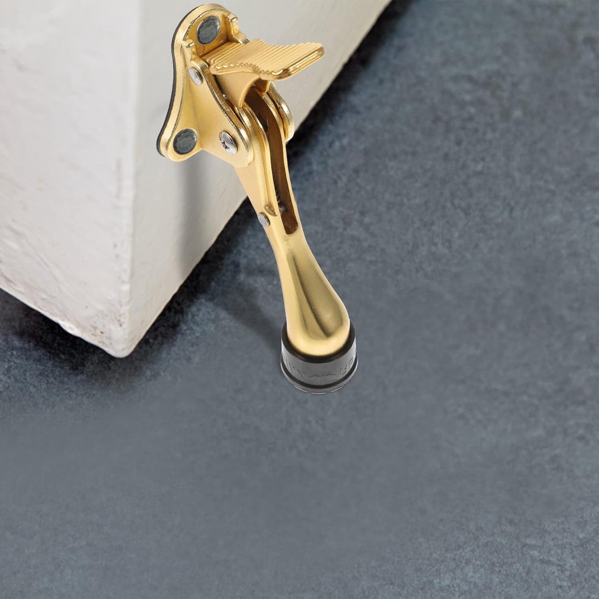 Door stop - interior door stop - exterior door stop - door stop - safety door stop - swing and recessed door stop - wall protection - gold - Image 4
