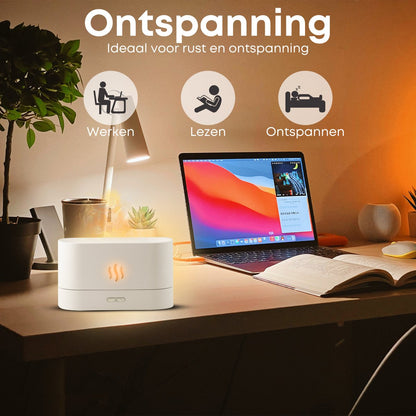 Boostiv Aroma Diffuser - Humidifier - Aromatherapy - Flame Effect - Aroma Diffuser - Image 2