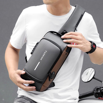 Shoulder Bag - Crossbody Bag - Men's and Women's - Waterproof - Anti-Theft - USB Port - - Image 8
