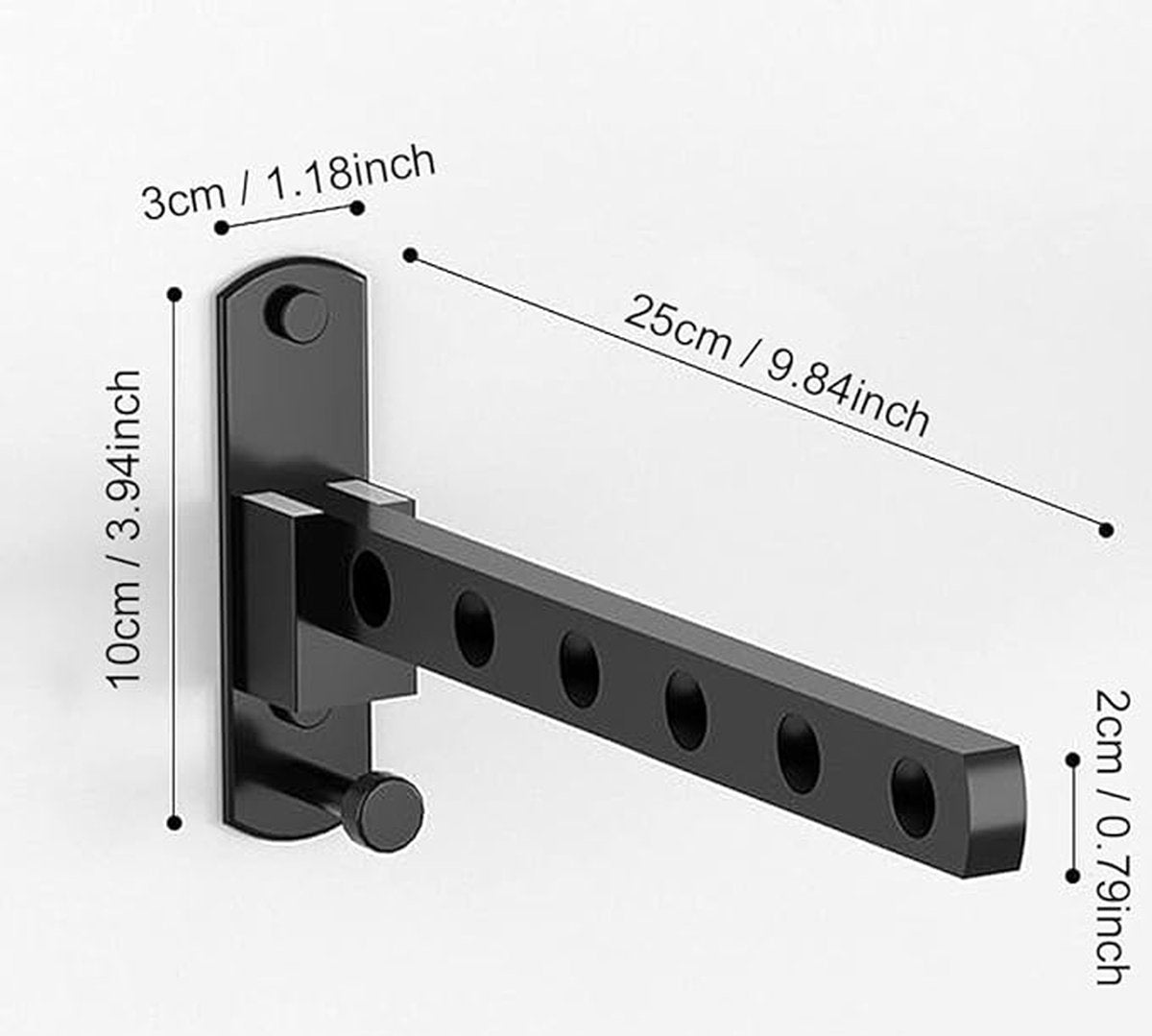 Wall-mounted clothesline - Wasrek - Clothesline - Wall-mounted clothesline - Foldable wall-mounted clothesline - Drying - Image 2