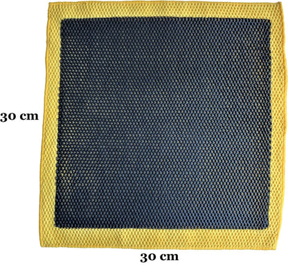 EPC® Clay Cloth Car - 3D Clay Towel - Clay Towel - Clay Mitt - Clay Bar - Microfiber Cleaning Cloth - Removes Resin, Tar, Flies, Bird Droppings - Yellow/Zwart - Image 3