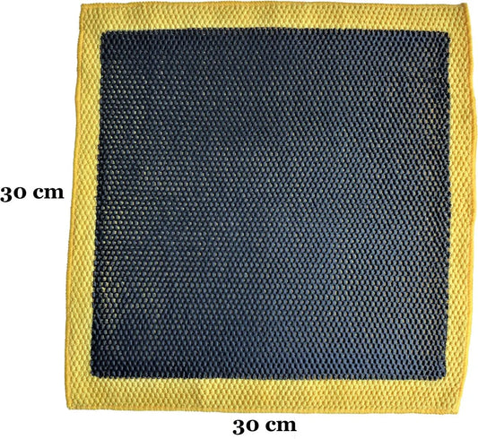 EPC® Clay Cloth Car - 3D Clay Towel - Clay Towel - Clay Mitt - Clay Bar - Microfiber Cleaning Cloth - Removes Resin, Tar, Flies, Bird Droppings - Yellow/Zwart - Image 3