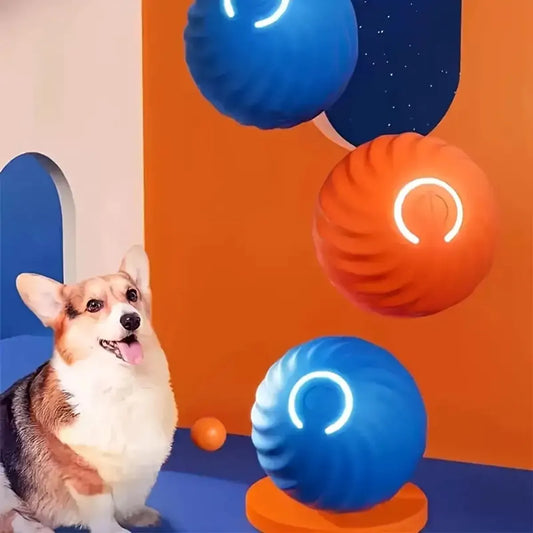 Interactive Dog Toy - Self-Rolling Dog Ball - Durable Orange Automatic Ball - 5 cm - Image 3