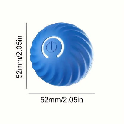 Interactive Dog Toy - Self-Rolling Dog Ball - Durable Orange Automatic Ball - 5 cm - Image 4