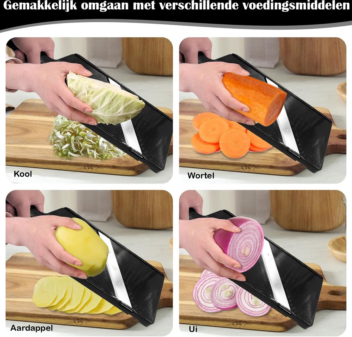 RIVV Japanese Mandoline - Vegetable Slicer - Kitchen Slicer - Manual - Mandolines - Image 6
