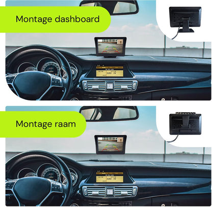 Procar® ARC1 HD Parking Backup Camera + 4.3-inch TFT LCD Monitor - Black - Image 2