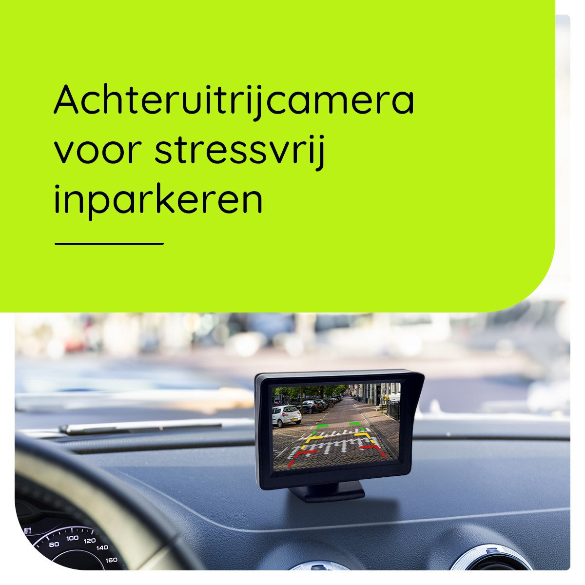 Procar® ARC1 HD Parking Backup Camera + 4.3-inch TFT LCD Monitor - Black - Image 5
