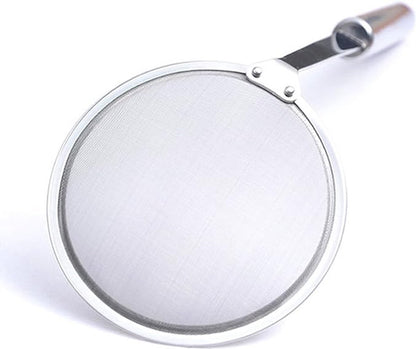 Set of 2 hanging skimmers with handle, Kitchen Tools, silver, 32 cm, stainless steel - Image 2