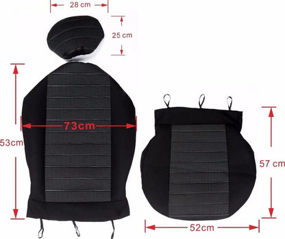 Car seat cover / Car seat cover / Car seat covers / Universal car seat covers - Driver/passenger seat cover (not for the back seat) - Universal - Fits most models - Stylish - Black/Blue - Image 2