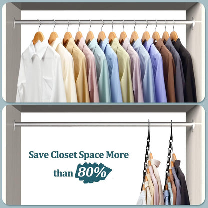 Magic Pendants 6-Piece Set - Space-Saving Hangers - Space-Saving Pendant Organizer for Closet - Multi-Pendant Holder - Sturdy Plastic - 360-Degree Rotation - Image 6