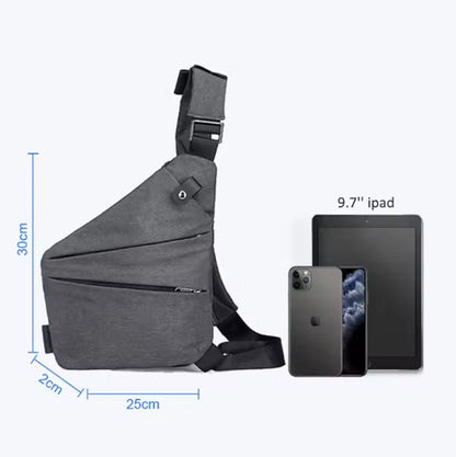 Anti-theft travel bag, small messenger bag, shoulder bag, lightweight backpack, casual chest bag with single strap for travel, sports, walking, cycling - Image 5