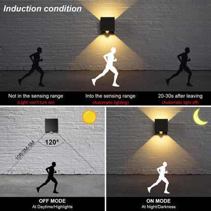 Rechargeable wall light with remote control - 5W - Three lighting colors - Adjustable intensity - Night light - Wireless - Battery operated - Suitable for indoor and outdoor use - Wit - Image 3