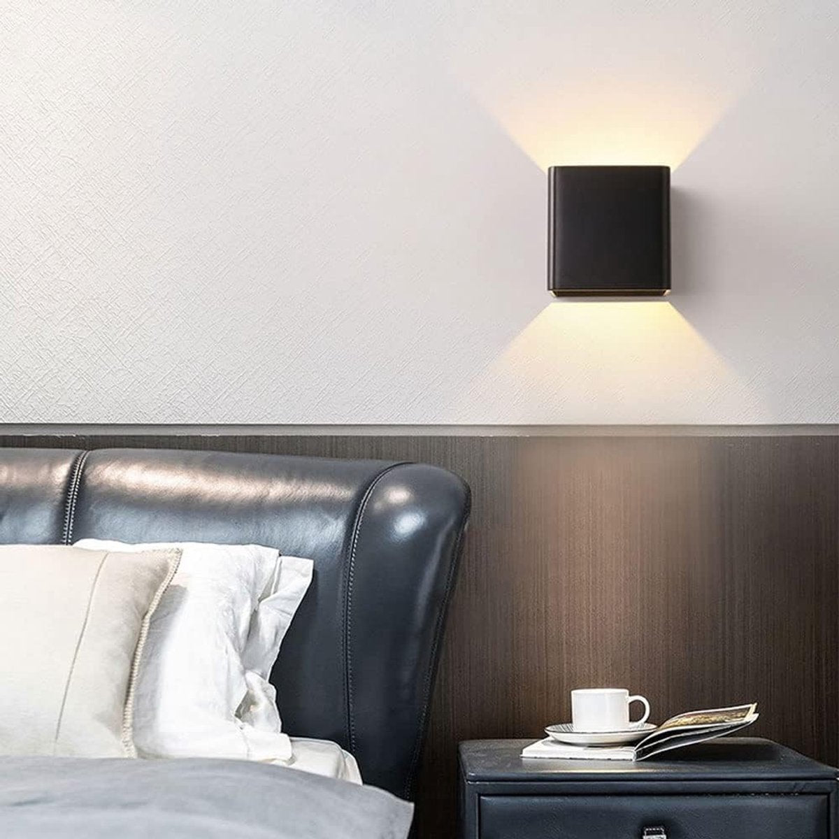 Rechargeable wall light with remote control - 5W - Three lighting colors - Adjustable intensity - Night light - Wireless - Battery operated - Suitable for indoor and outdoor use - Wit - Image 7