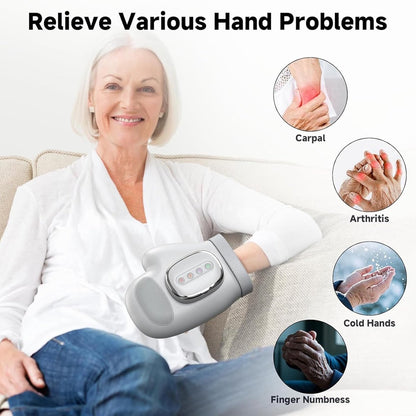 Hand massage with inflatable cushion - Hand massage with heat and compression - Split - For arthritis - Pain relief - Muscle relaxation - Carpal tunnel syndrome - Image 6