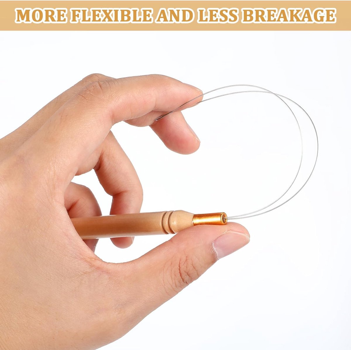 Microring Loop - Microring Needle 4 pieces - hair extensions - threading - beads - Image 3