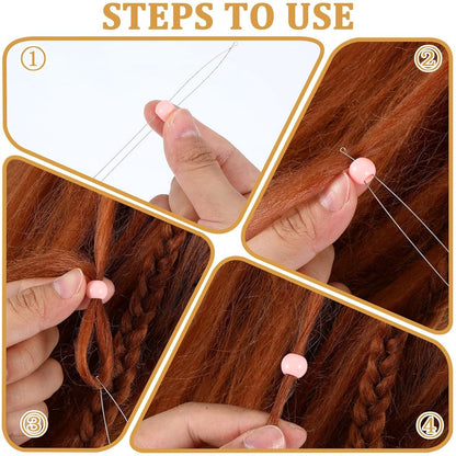 Microring Loop - Microring Needle 4 pieces - hair extensions - threading - beads - Image 6