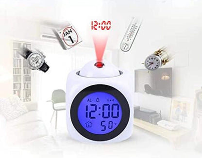 Clock radio with projection - Digital clock radio - Digital clock radio - Wit - Image 2