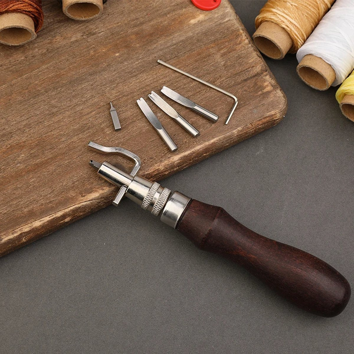 ShopEighty8 - Leather - Leather Processing - Leatherworking Tools - Professional Leather Craft Tool Set - Sewing - Tailoring - Upholstery - Clothing - Image 2
