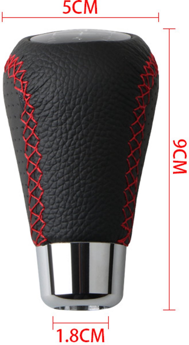 Gear shift lever - Manual gear shift lever - 5-speed transmission - Gear shift lever - Manual transmission - Black leather stitching - Universal gear shift lever (blue) - Image 5