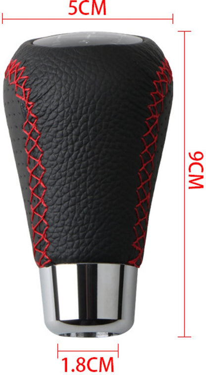 Gear shift lever - Manual gear shift lever - 5-speed transmission - Gear shift lever - Manual transmission - Black leather stitching - Universal gear shift lever (blue) - Image 5