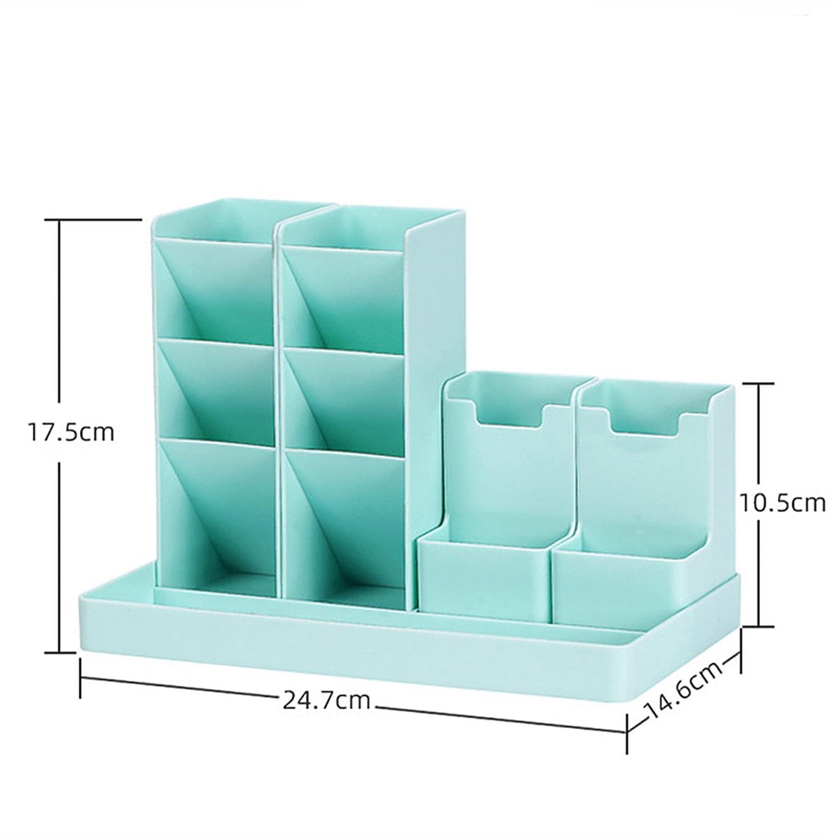 13-Compartment Pencil Holder - Desk Organizer - Pencil Holder - Office Accessories -White - Image 5
