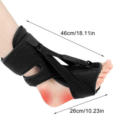 Night splint - Heel spur - Heel spur orthosis - Achilles tendon orthosis - Splint - Strasbourg sock - Achilles tendon - Extra support - Black - Image 5