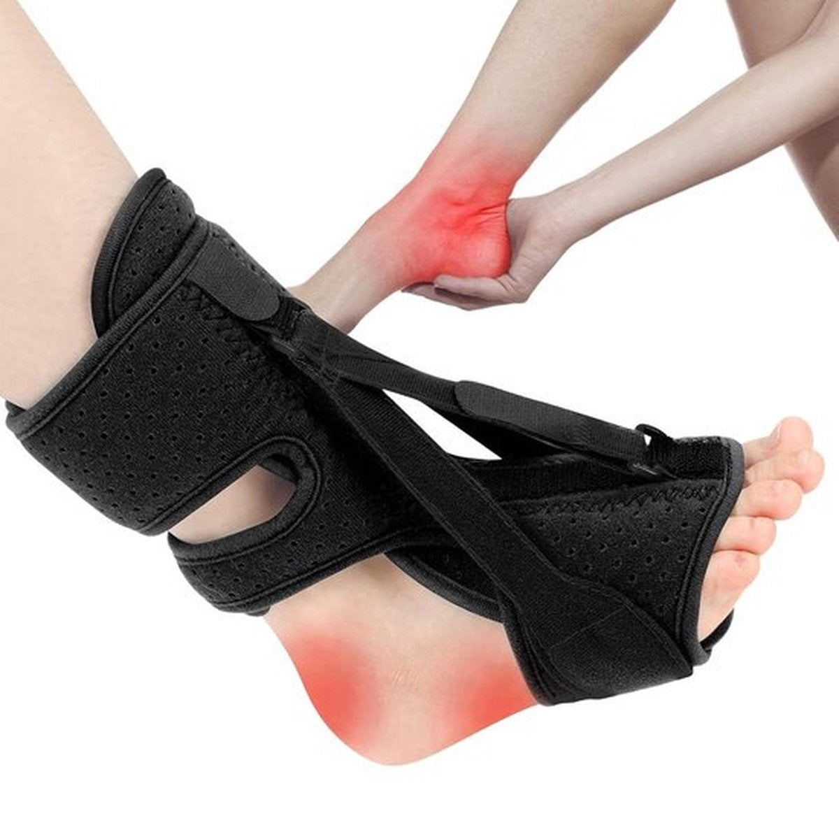 Night splint - Heel spur - Heel spur brace - Achilles tendon brace - Splint - Strasbourg sock - Achilles tendon - Extra support - Pink - Image 6